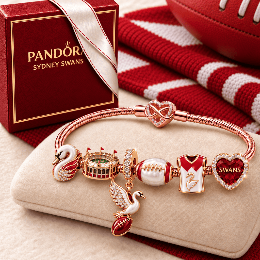 SNSW Rose Gold Charm Bracelet Set TMH