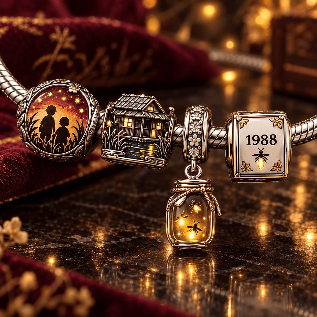 GOTF Sliver Charm Bracelet Set VTH