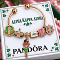 AKA Silver Charm Bracelet Set NTVA