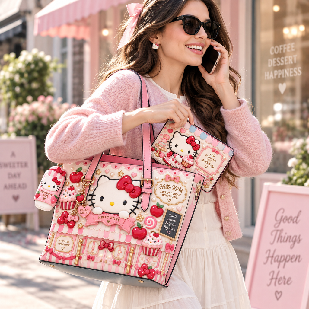 Premium HLKT Handbag Women Shoulder Bag Crossbody Wallet Set TNSM