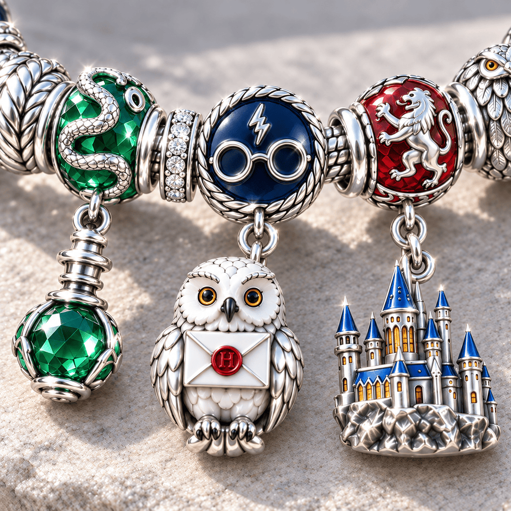 HRP Silver Charm Bracelet Set NTTB