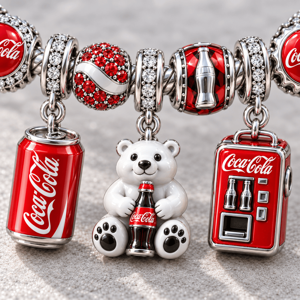 CCCL Silver Charm Bracelet Set NTTB