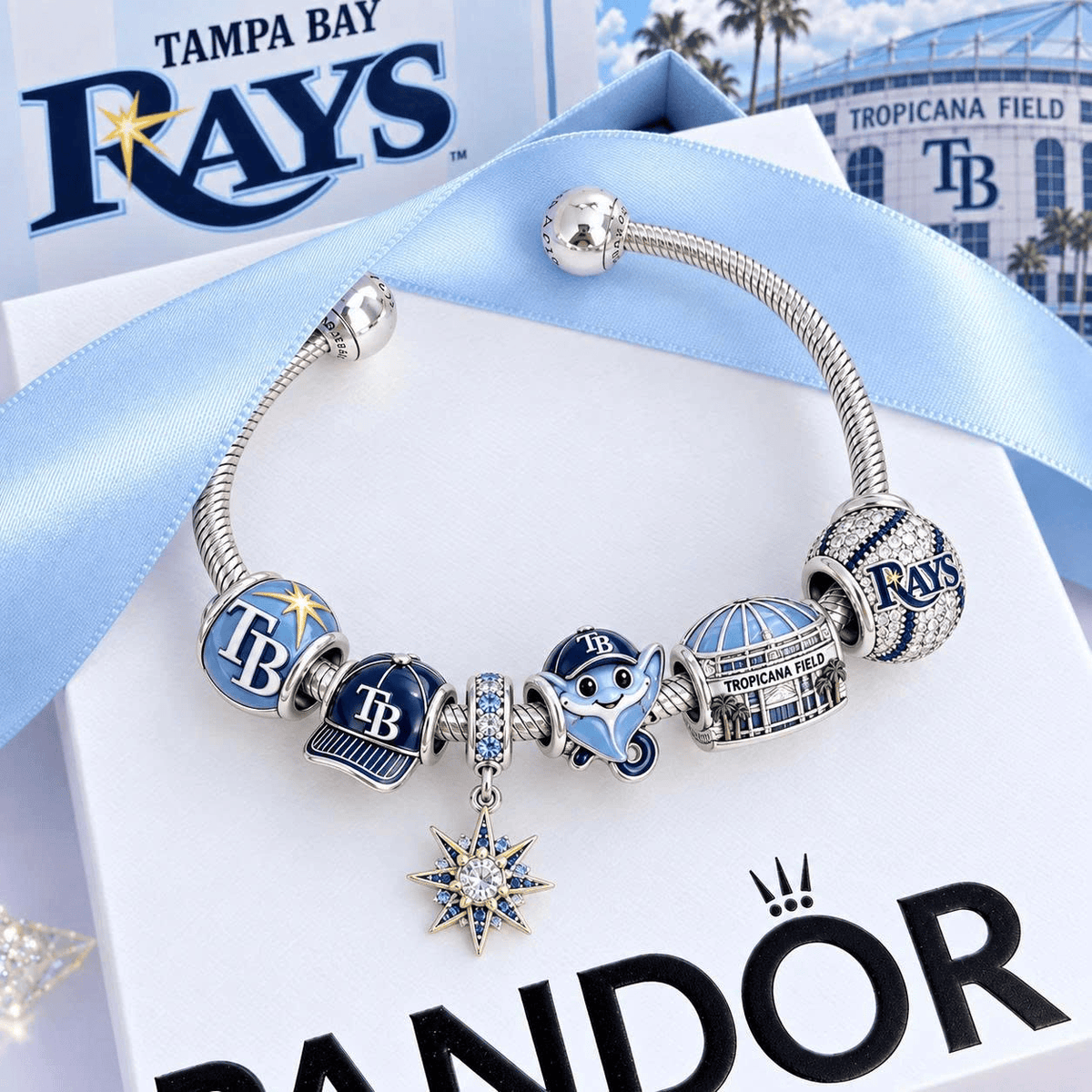TPBR Silver Charm Bracelet Set VTH