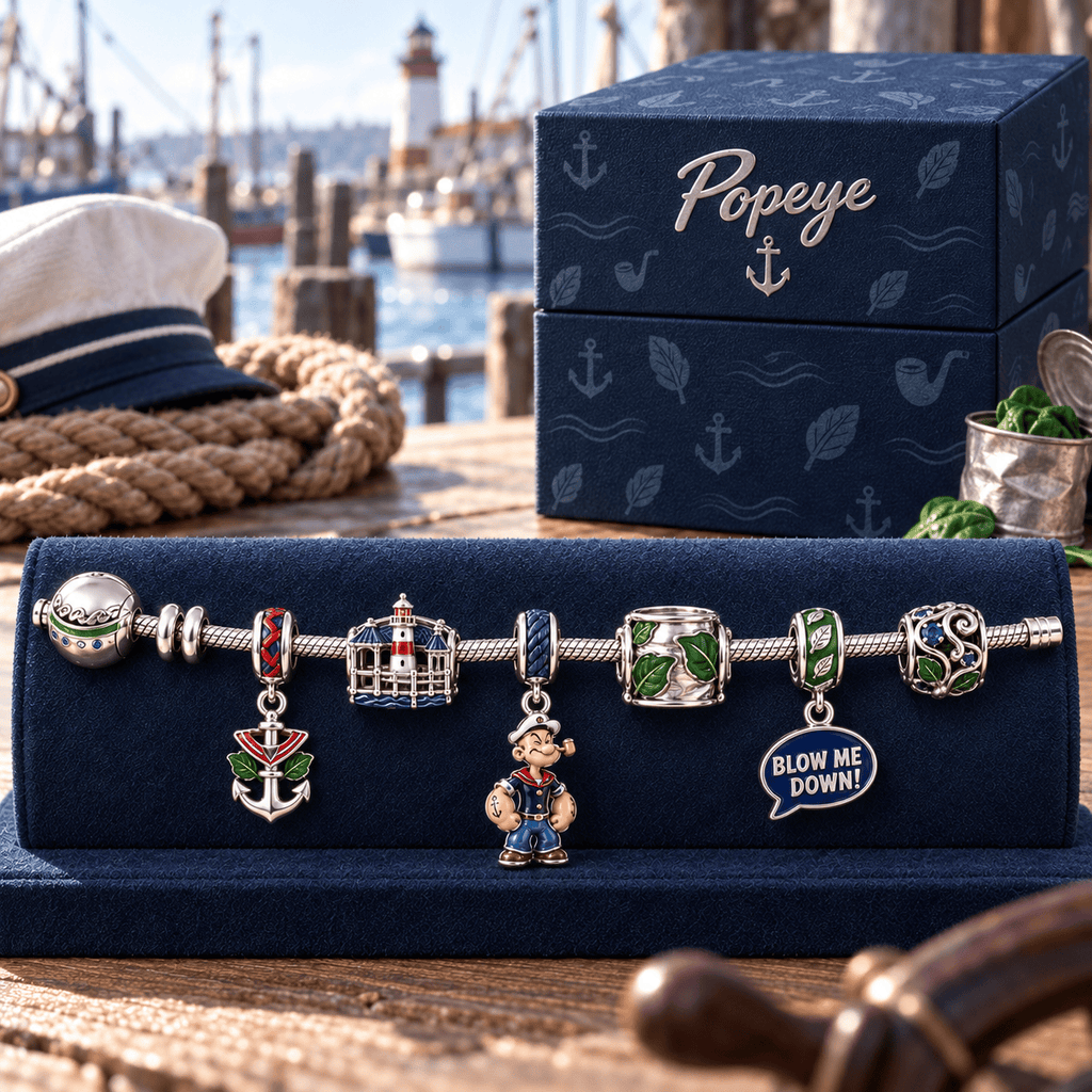 POPE Silver Charm Bracelet Set HQH